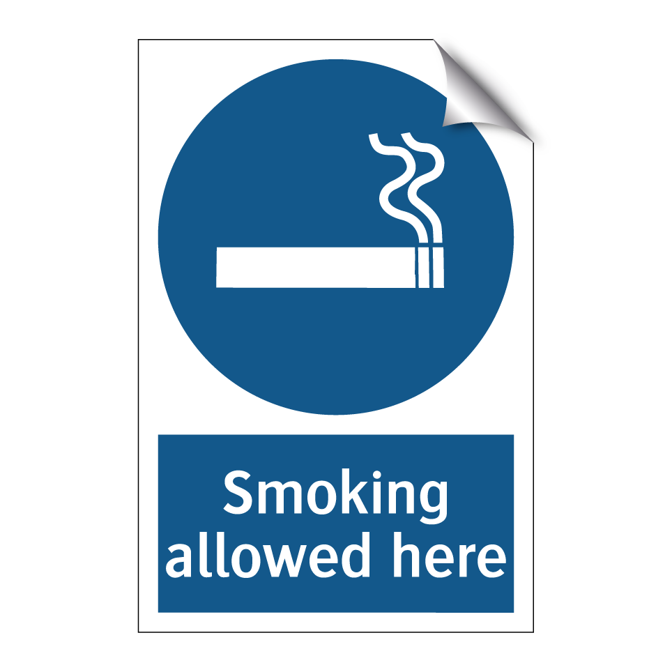 Smoking allowed here