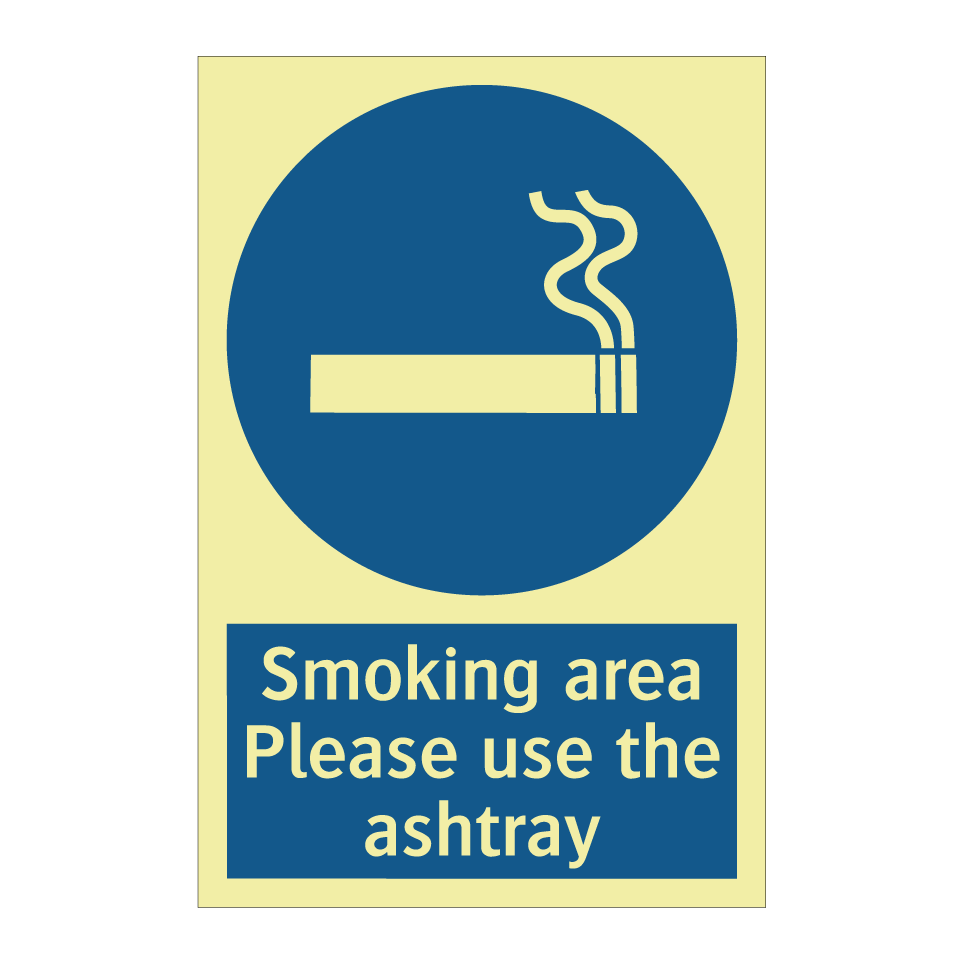 Smoking area Please use the ashtray