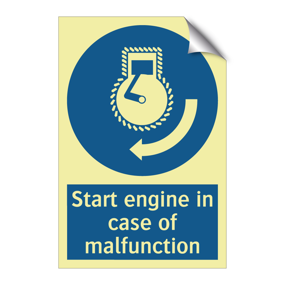 Start engine in case of malfunction