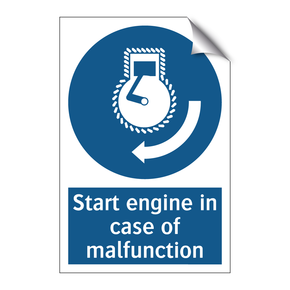 Start engine in case of malfunction
