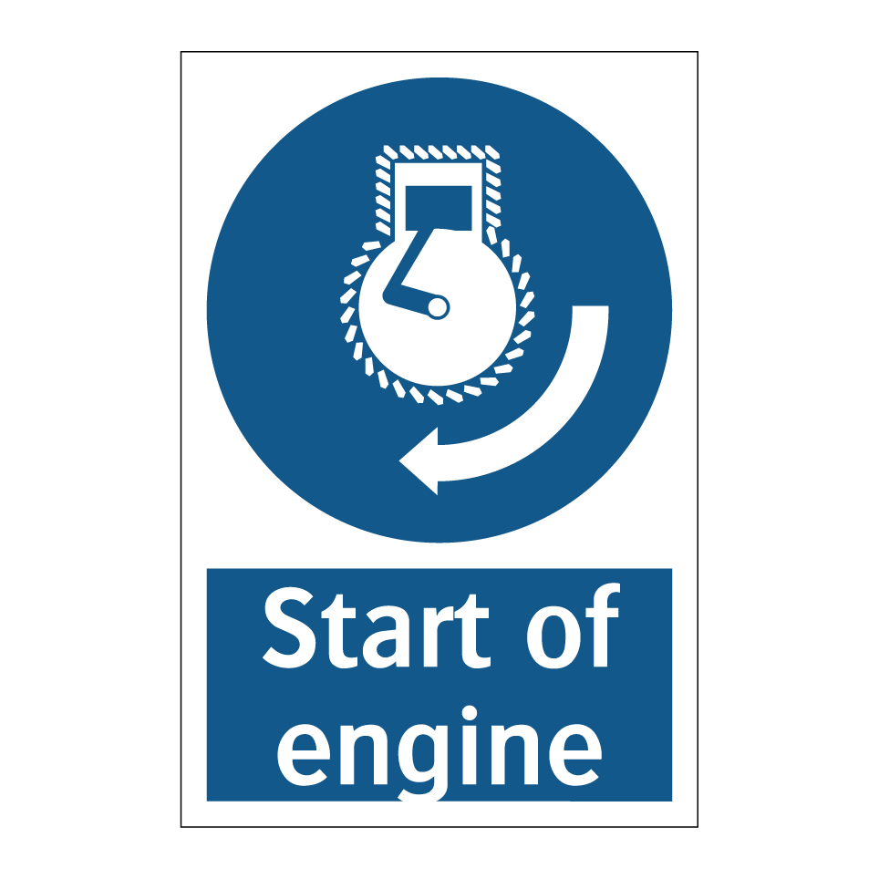 Start of engine
