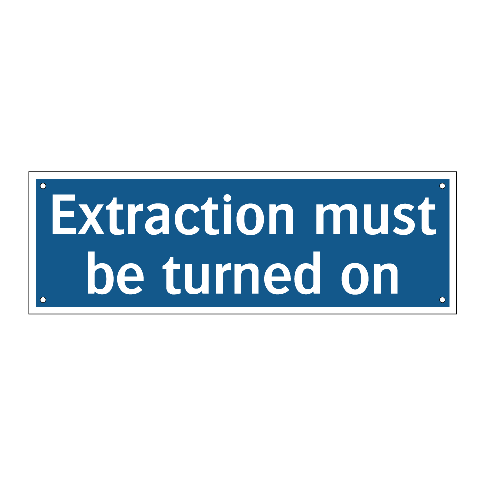 Extraction must be turned on