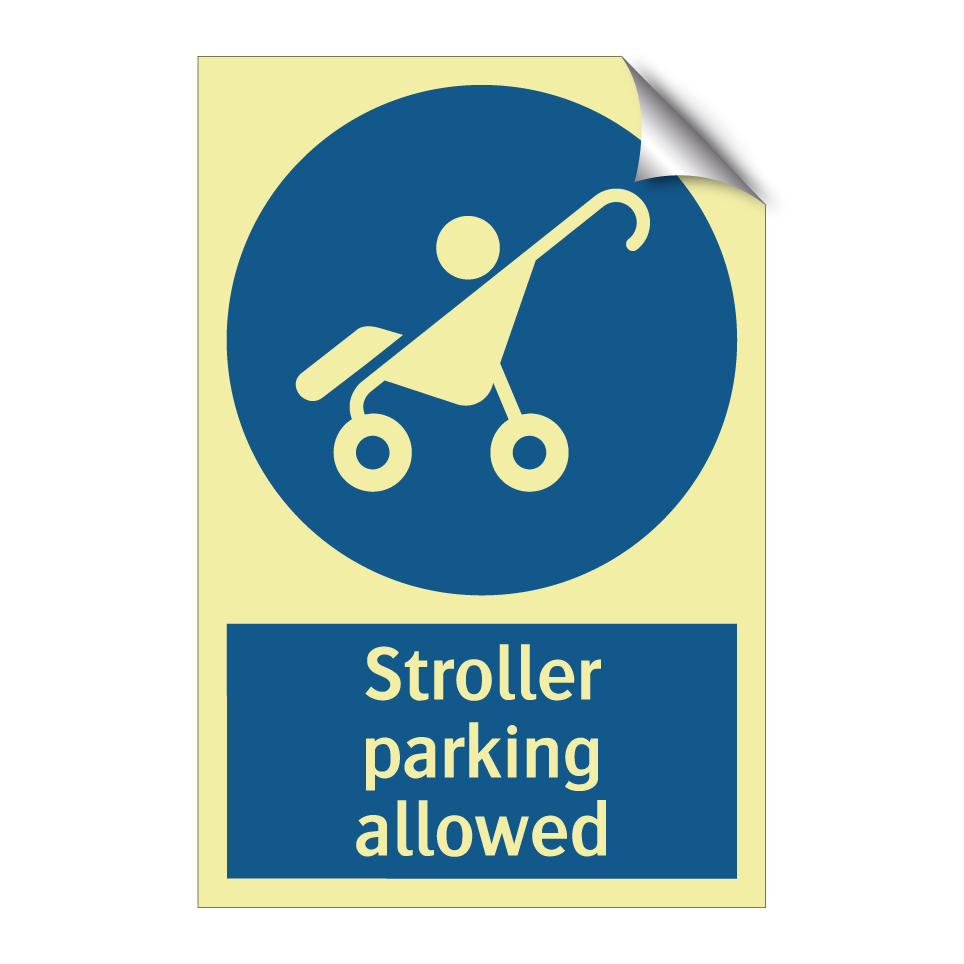 Stroller parking allowed