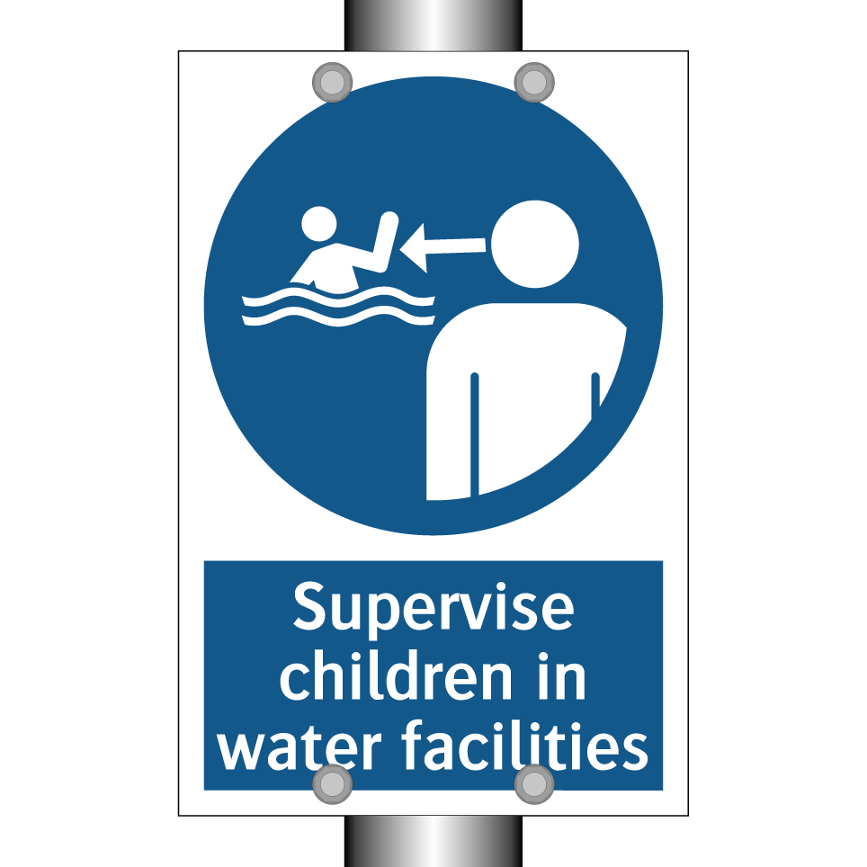 Supervise children in water facilities