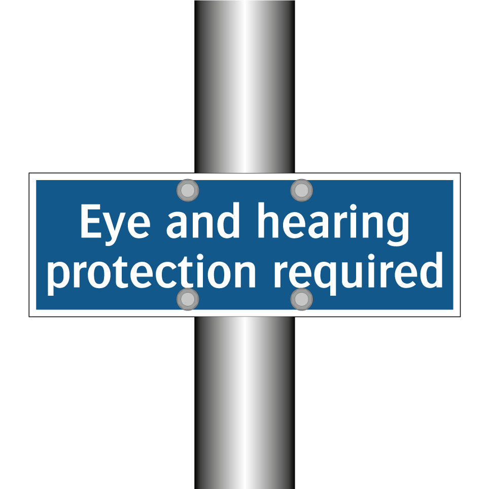 Eye and hearing protection required