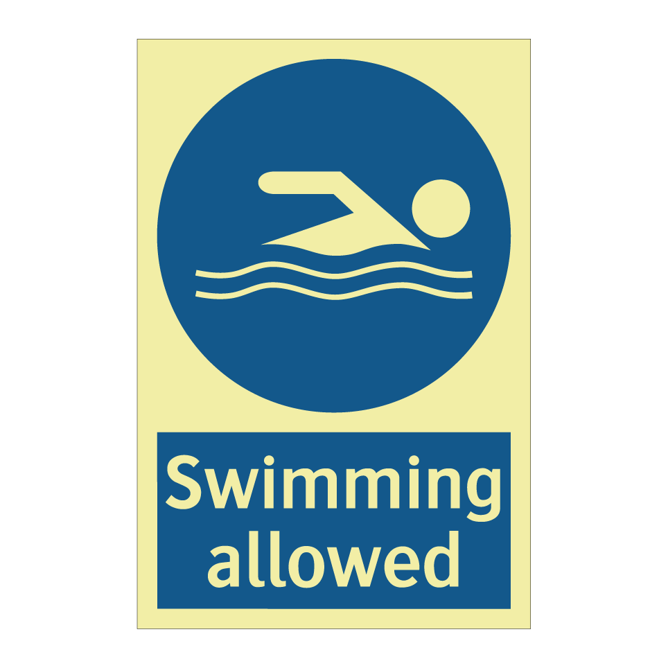 Swimming allowed