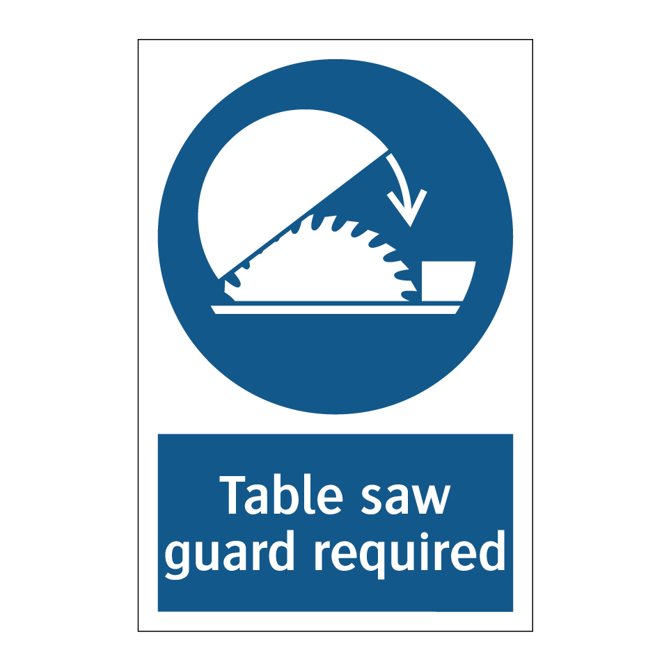 Table saw guard required