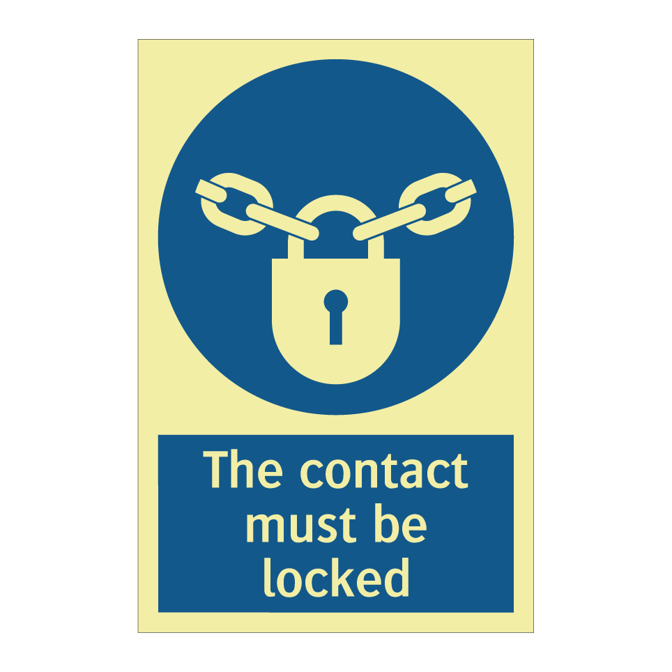The contact must be locked