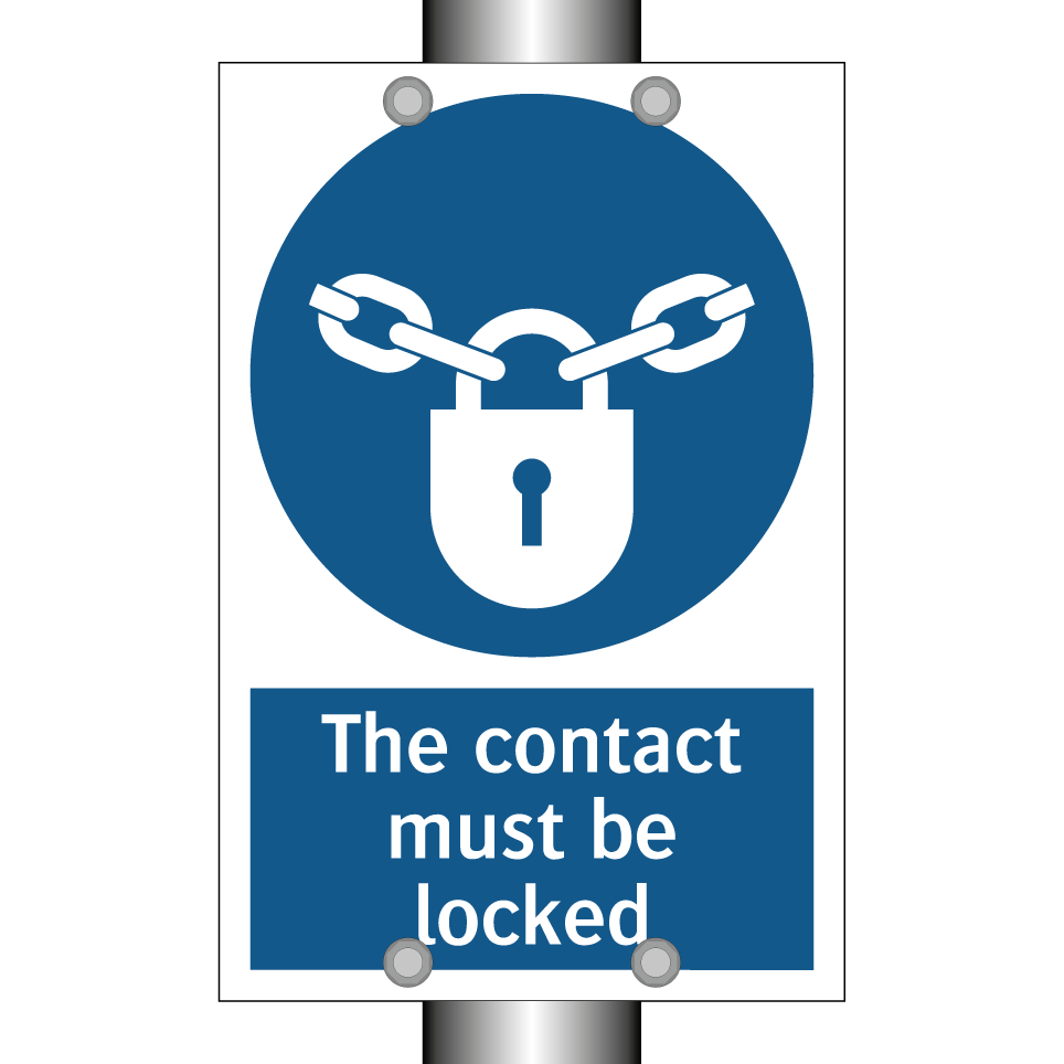 The contact must be locked