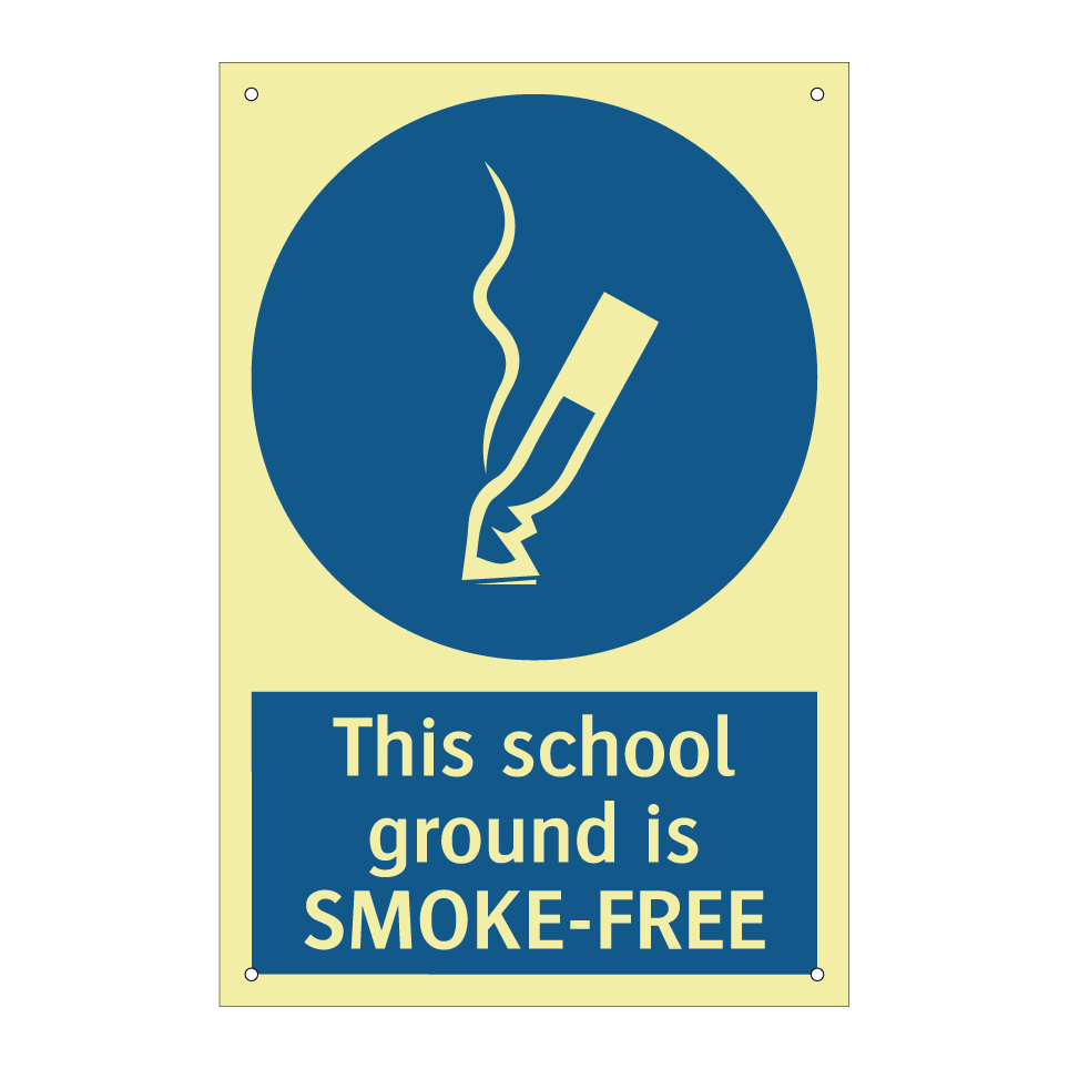 This school ground is SMOKE-FREE