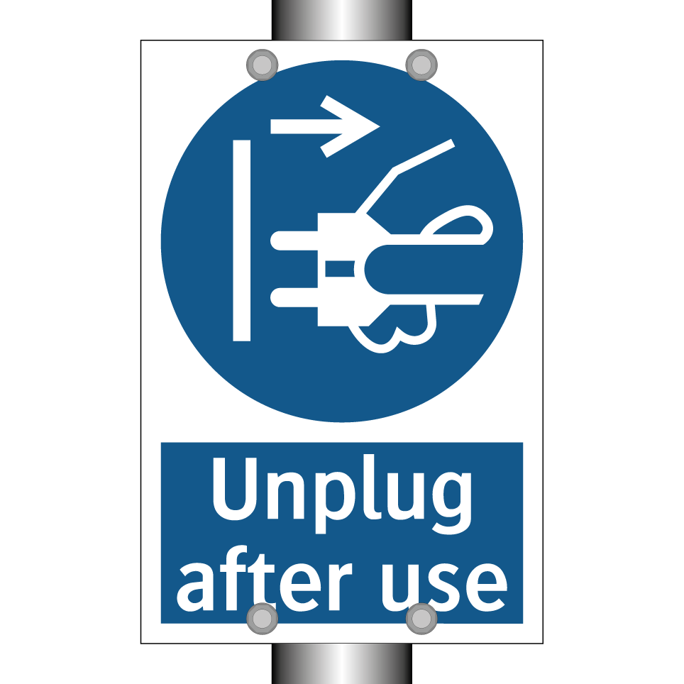 Unplug after use