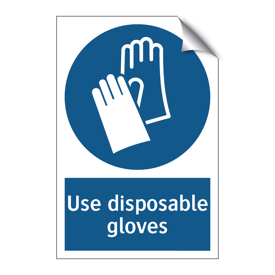 Use disposable gloves