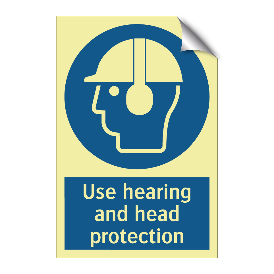 Use hearing and head protection