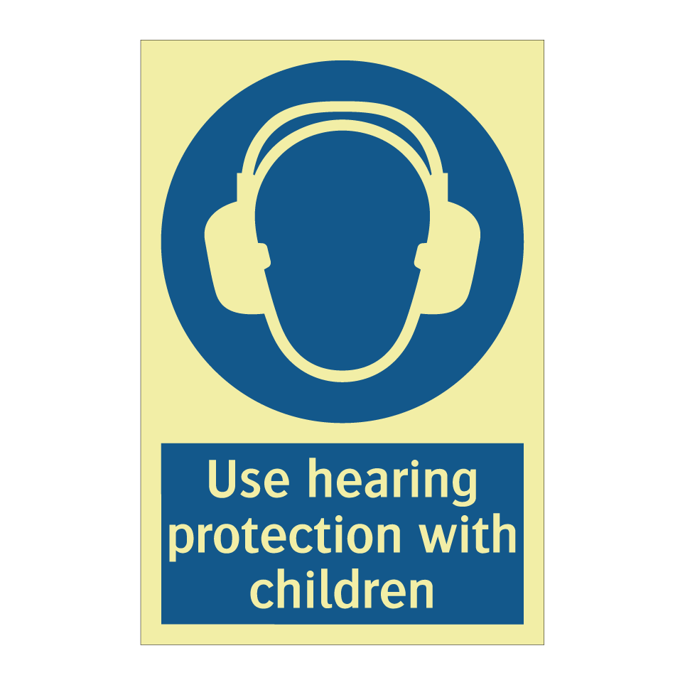 Use hearing protection with children