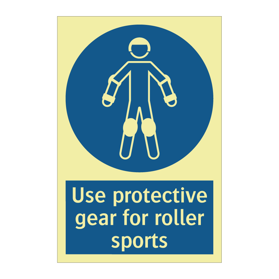 Use protective gear for roller sports