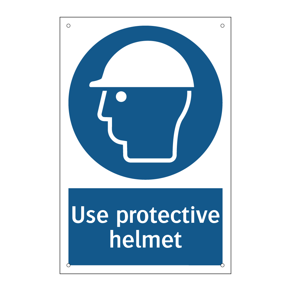 Use protective helmet