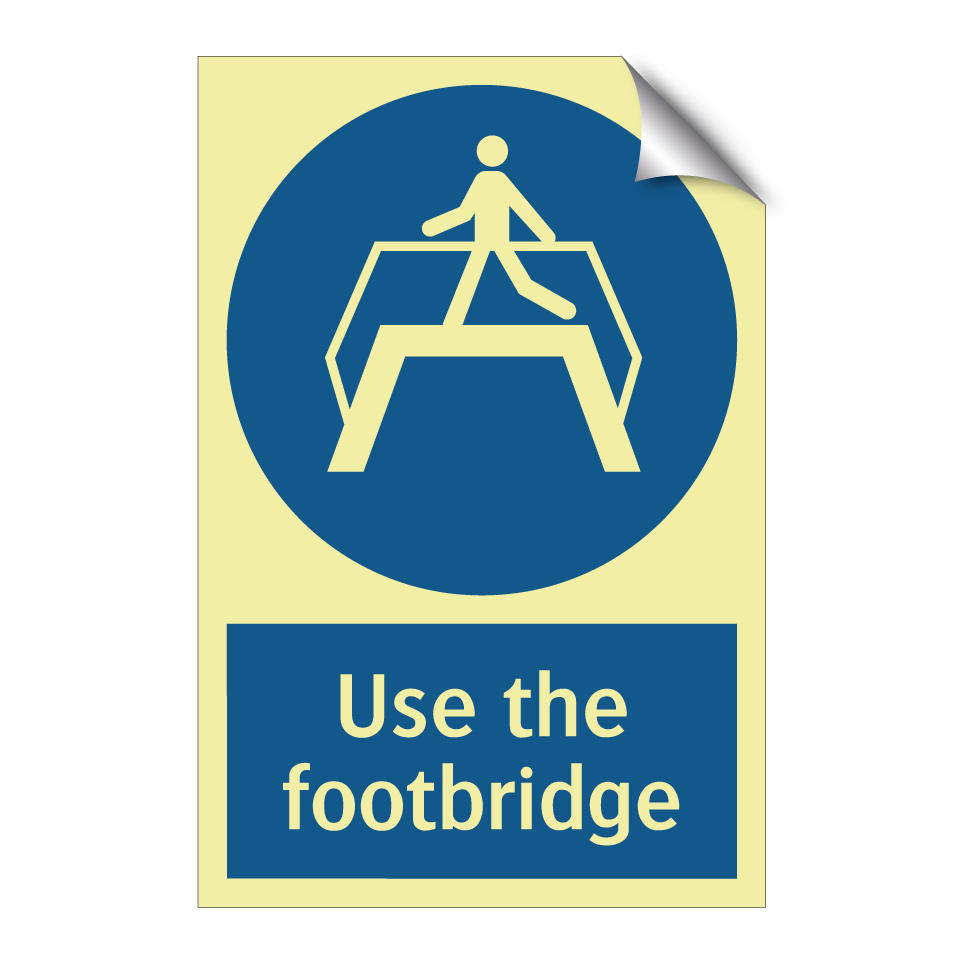 Use the footbridge