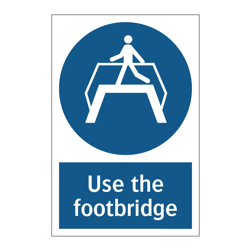 Use the footbridge
