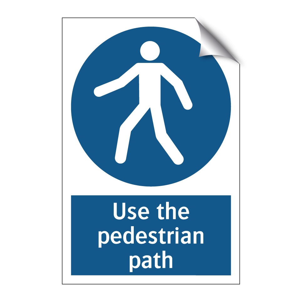 Use the pedestrian path