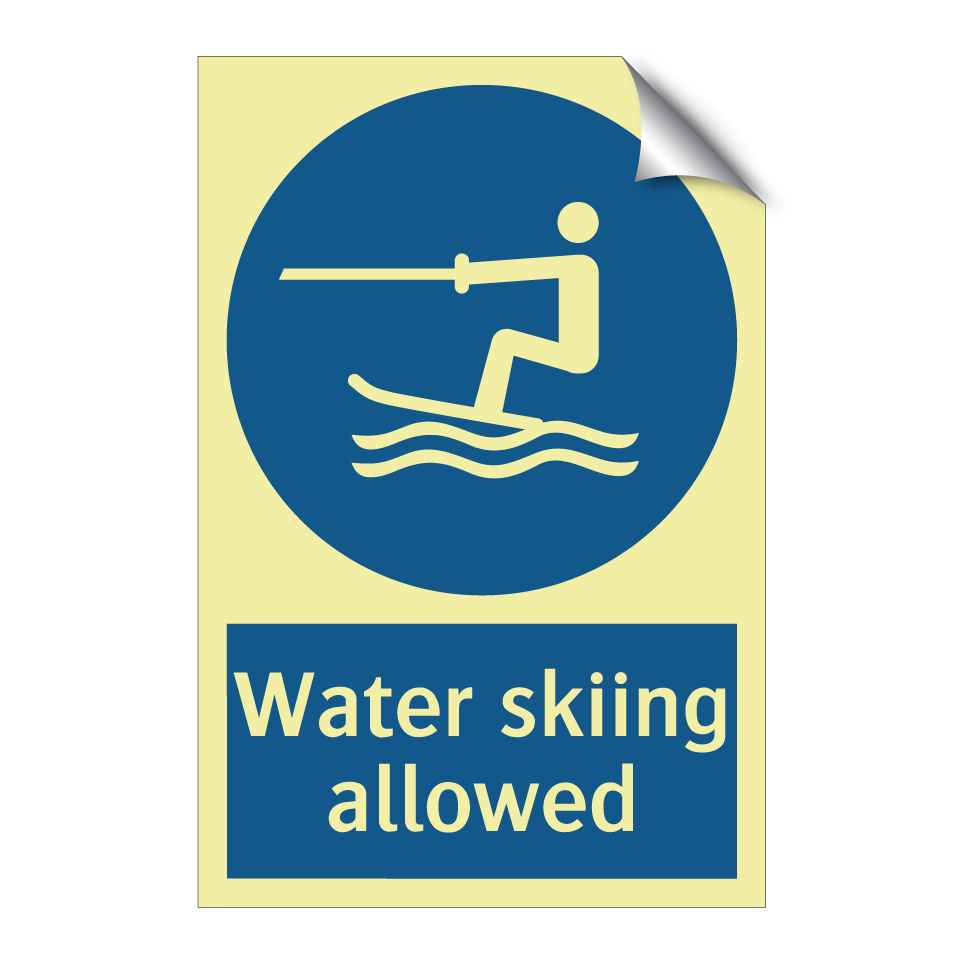 Water skiing allowed