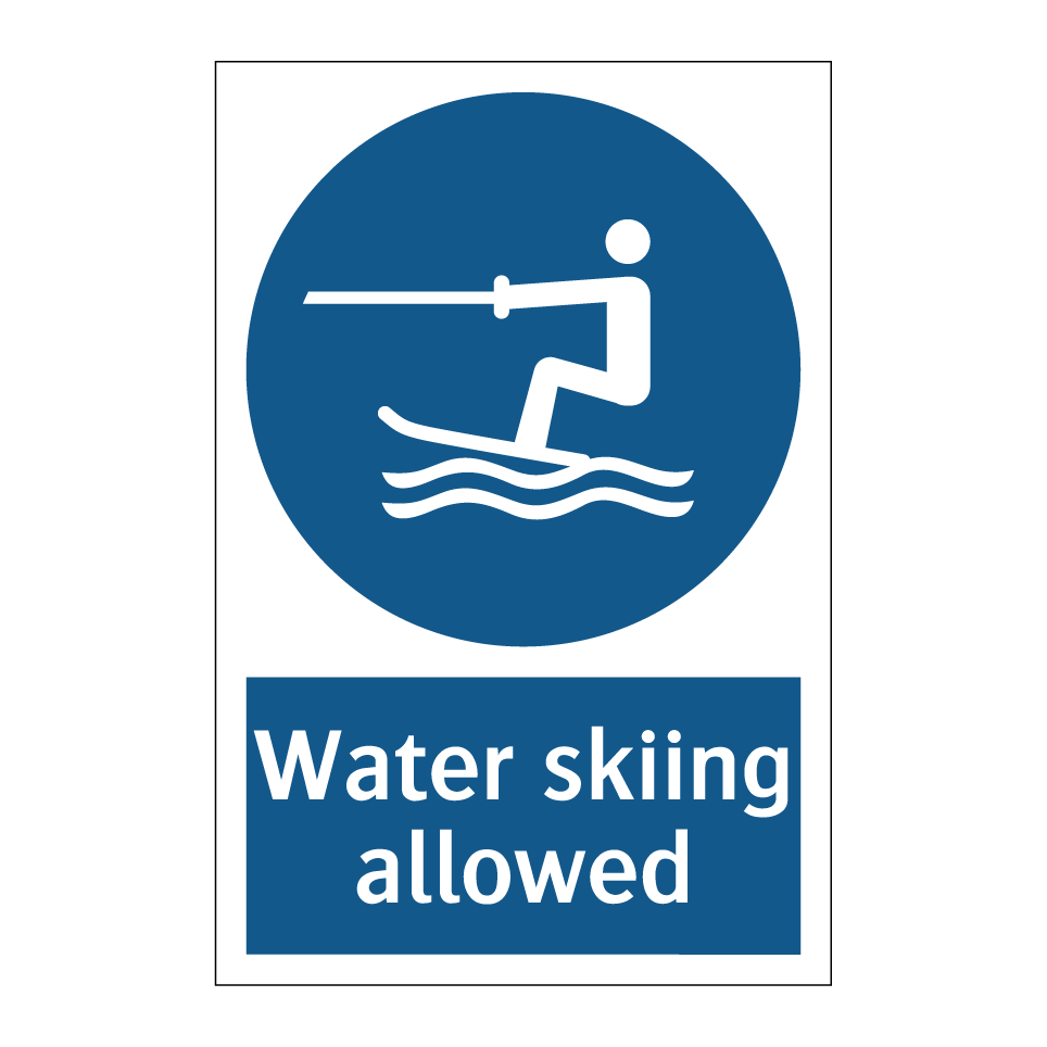 Water skiing allowed