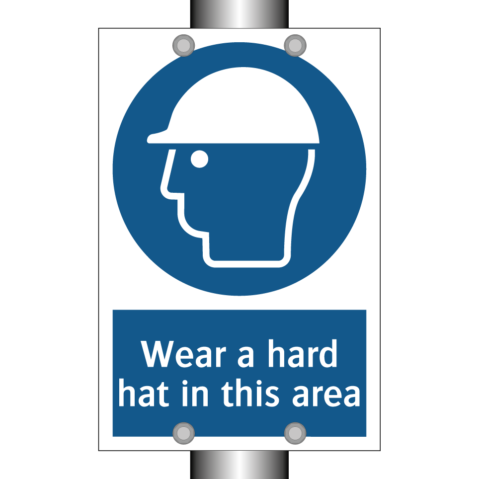 Wear a hard hat in this area