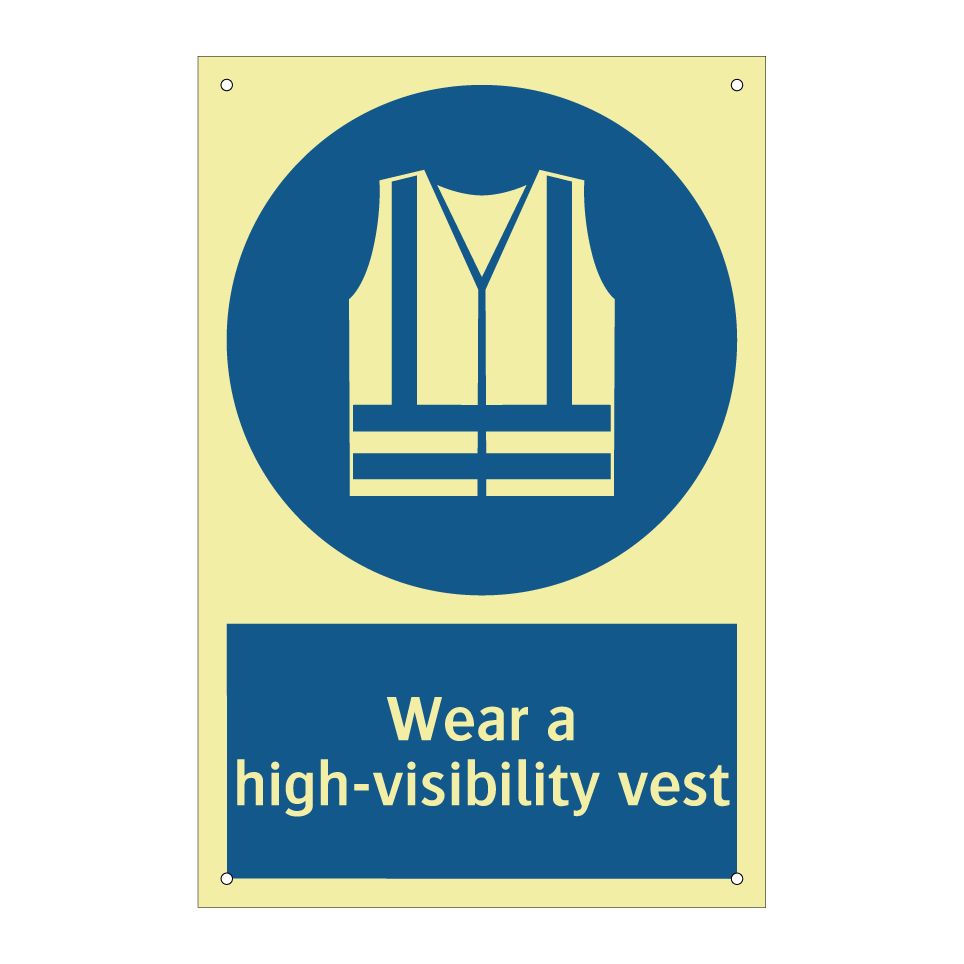 Wear a high-visibility vest