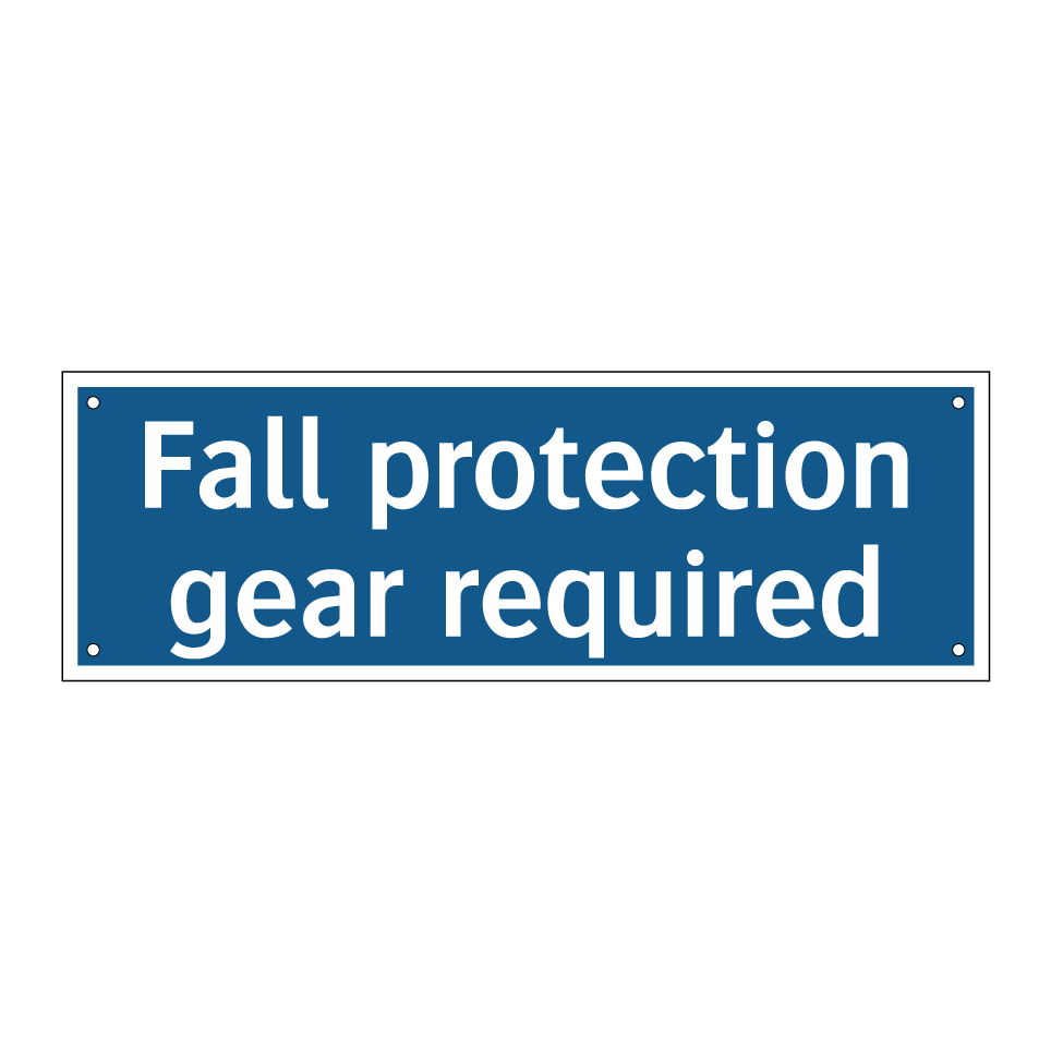 Fall protection gear required
