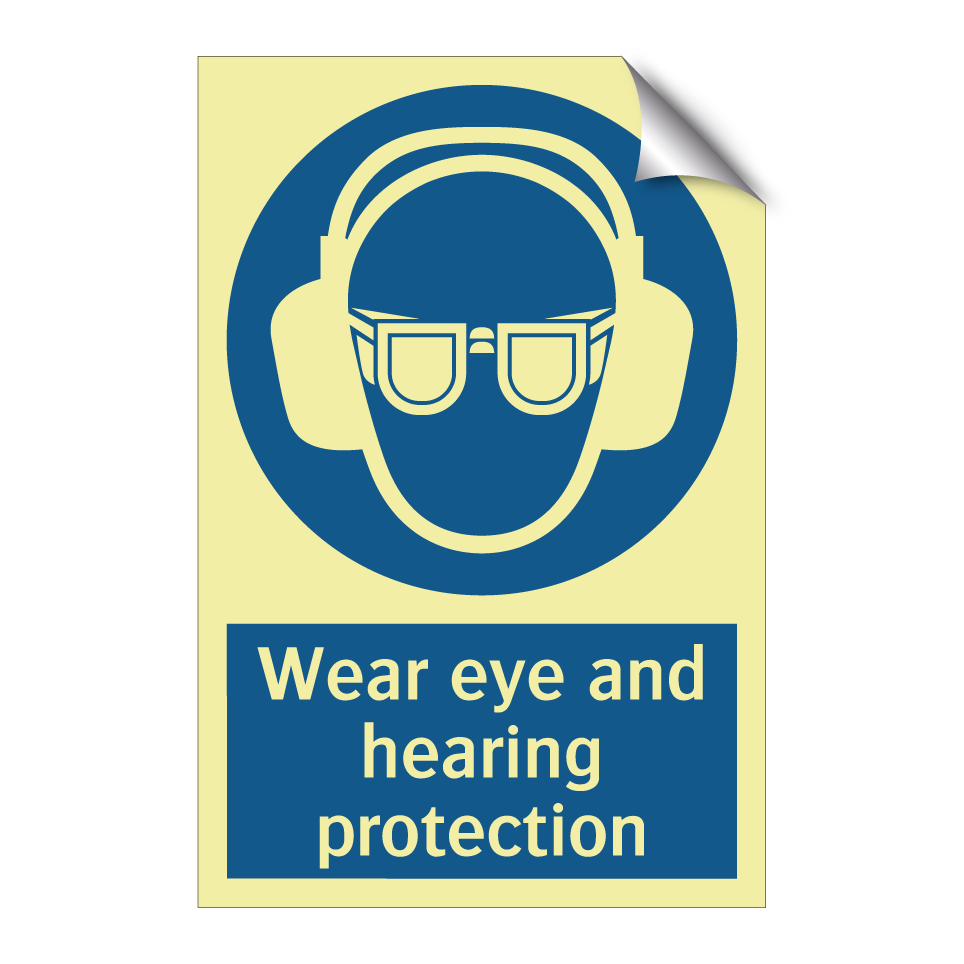 Wear eye and hearing protection