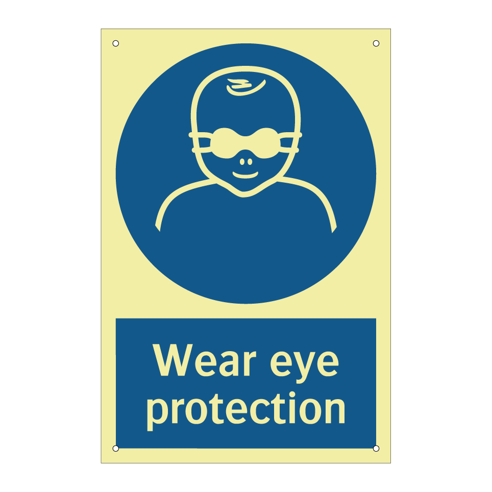 Wear eye protection