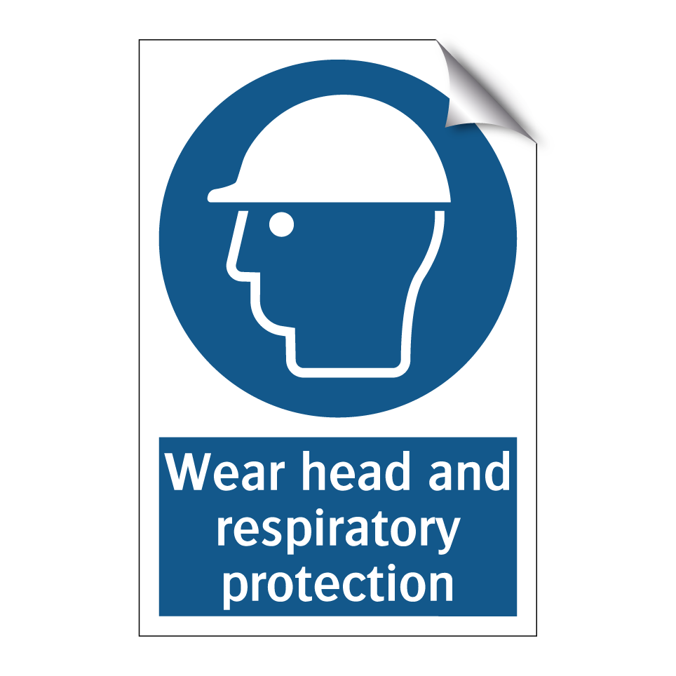 Wear head and respiratory protection