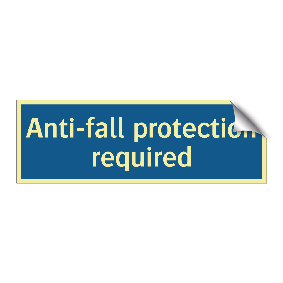 Anti-fall protection required