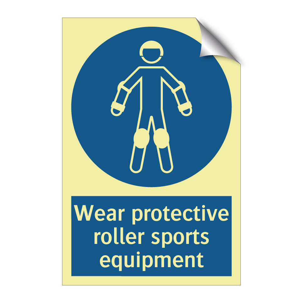 Wear protective roller sports equipment