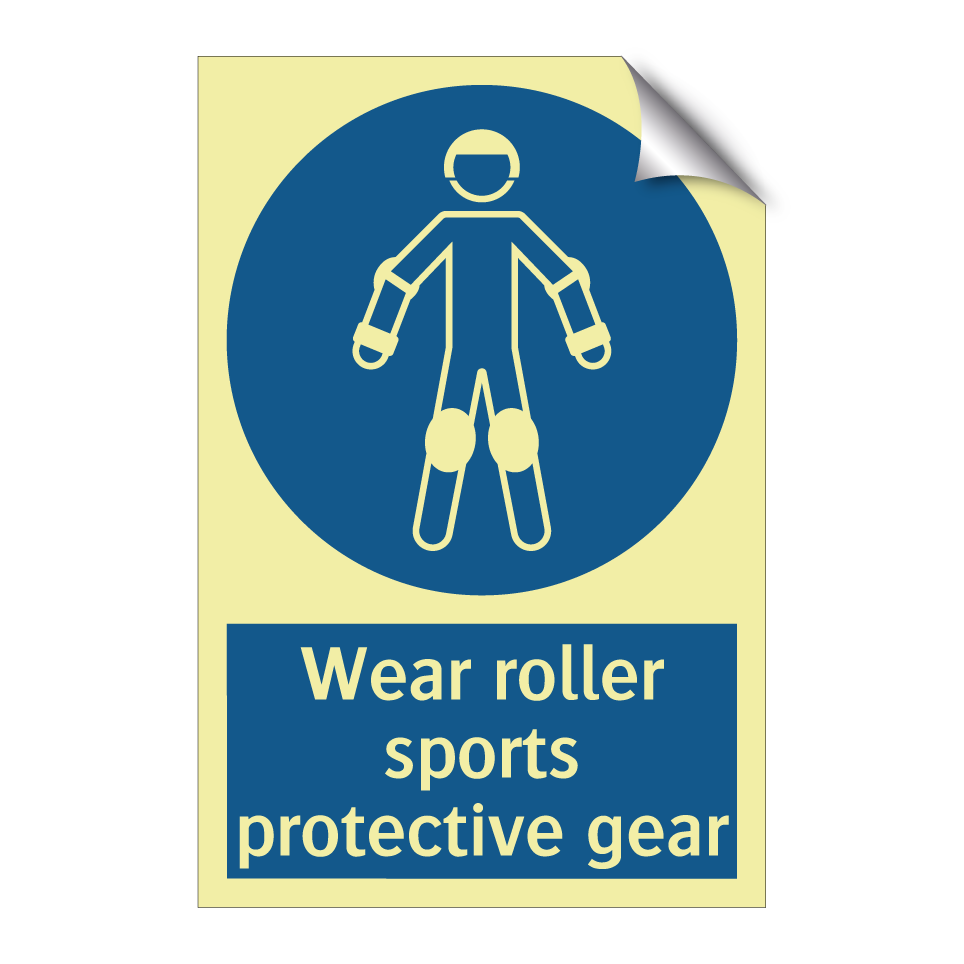 Wear roller sports protective gear