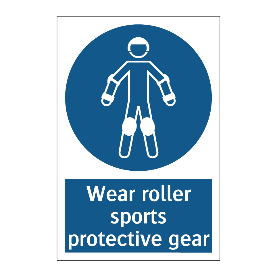 Wear roller sports protective gear