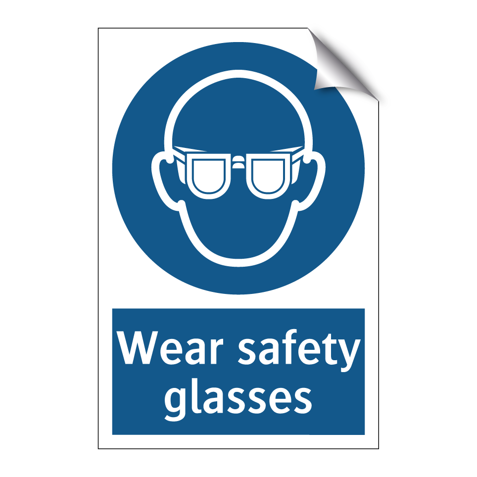 Wear safety glasses