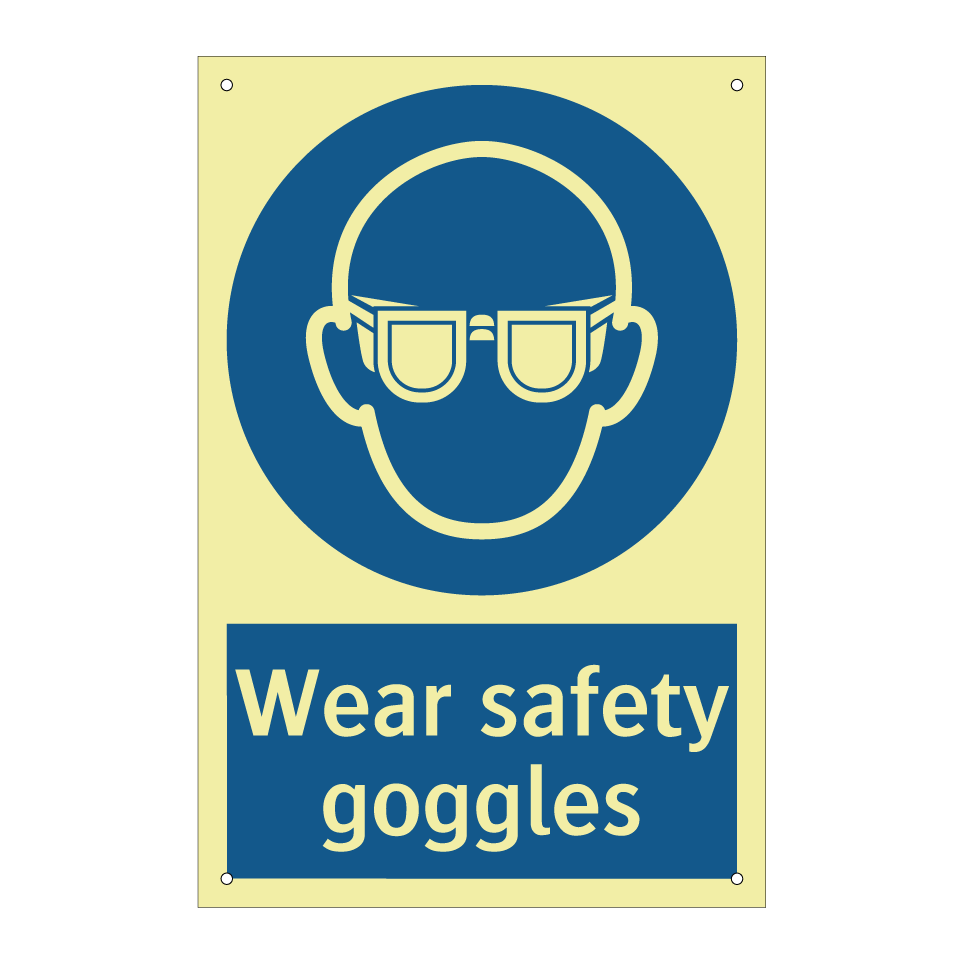 Wear safety goggles