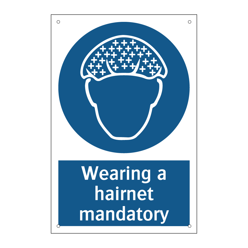 Wearing a hairnet mandatory