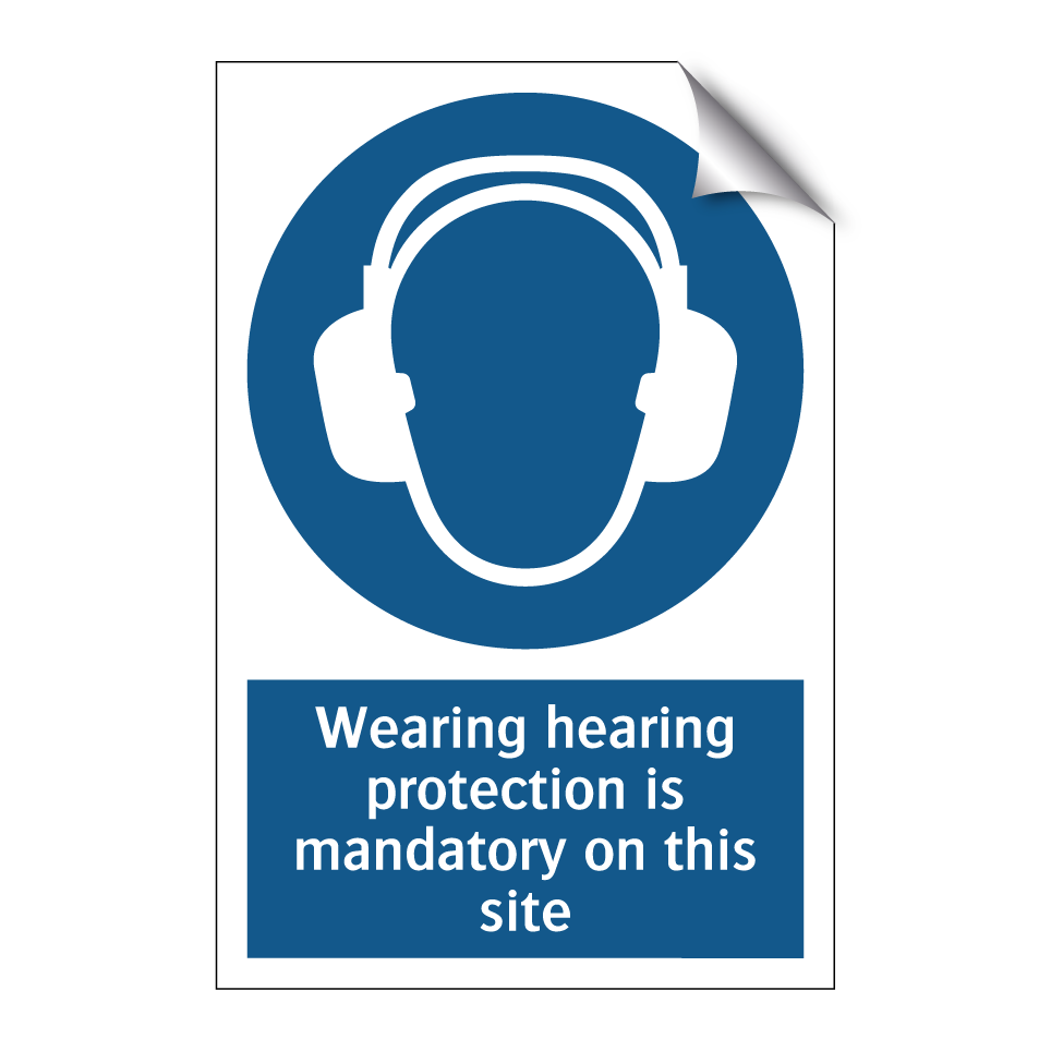 Wearing hearing protection is mandatory on this site