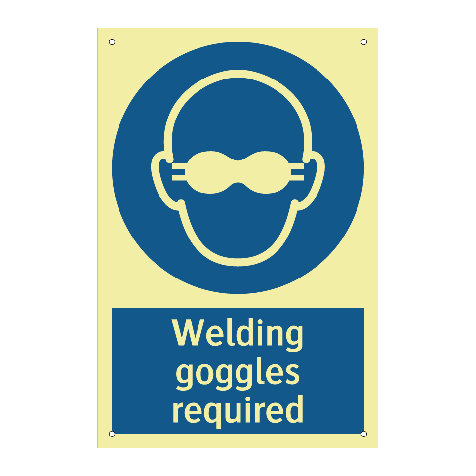 Welding goggles required