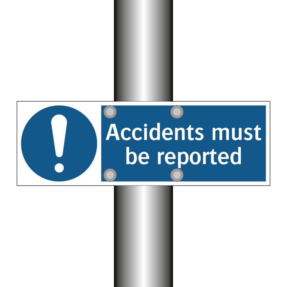 Accidents must be reported