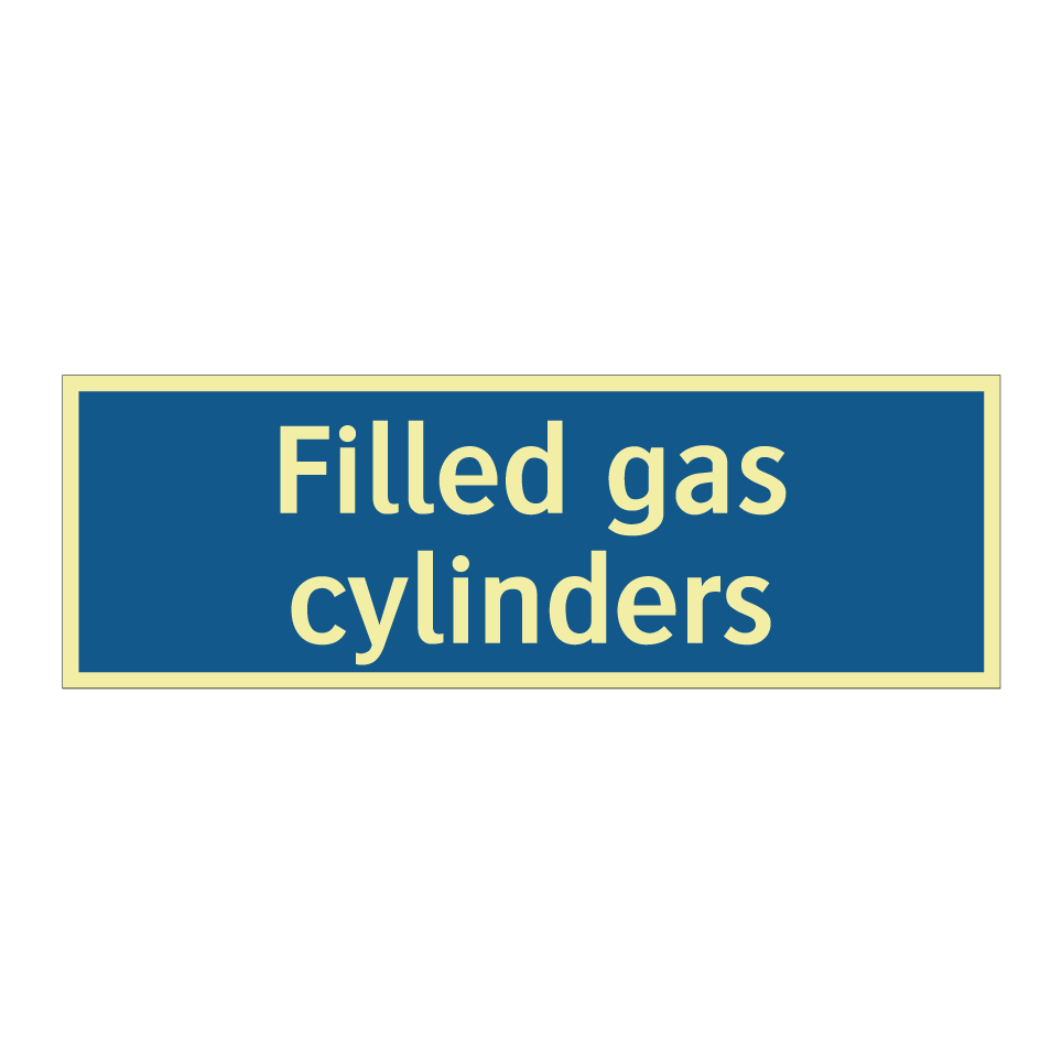Filled gas cylinders
