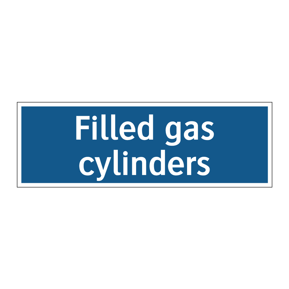 Filled gas cylinders