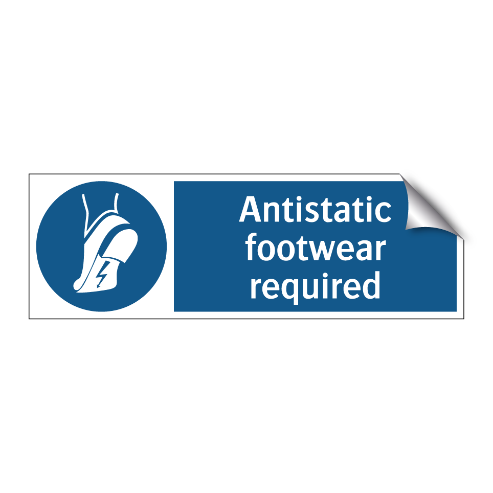 Antistatic footwear required
