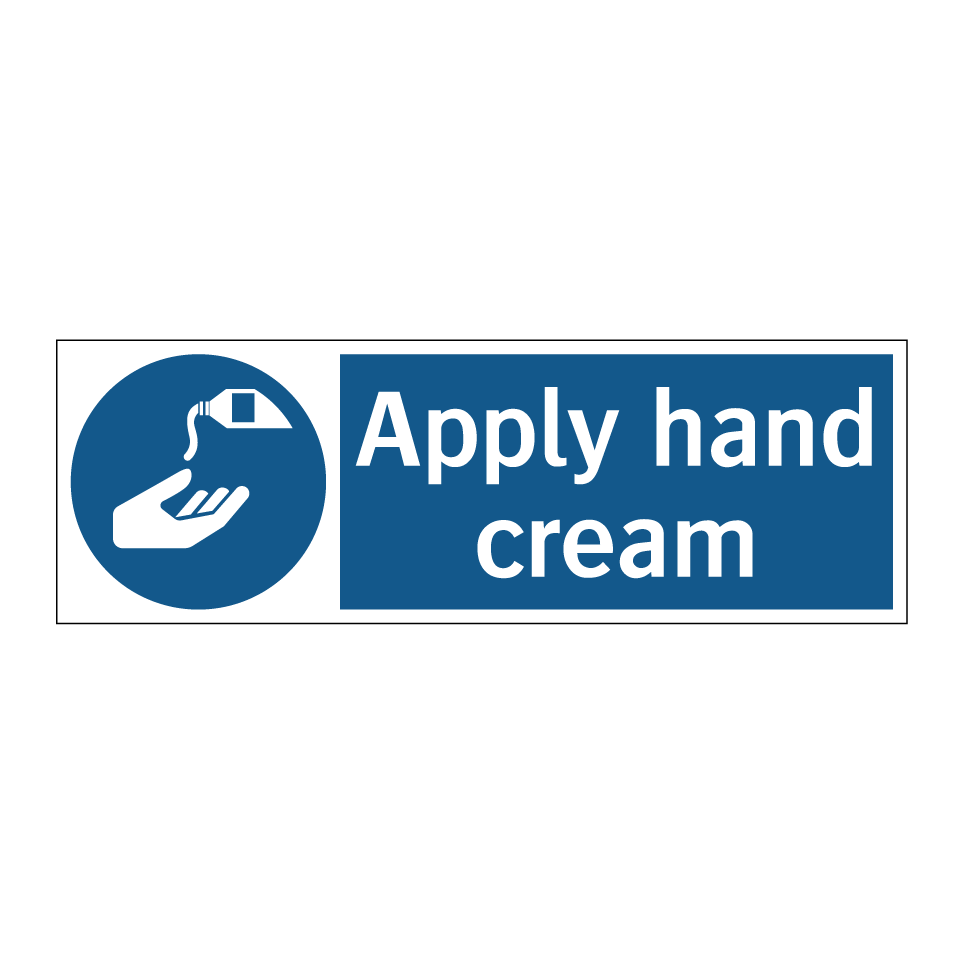 Apply hand cream