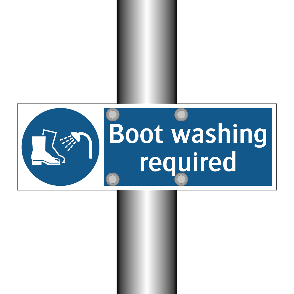 Boot washing required