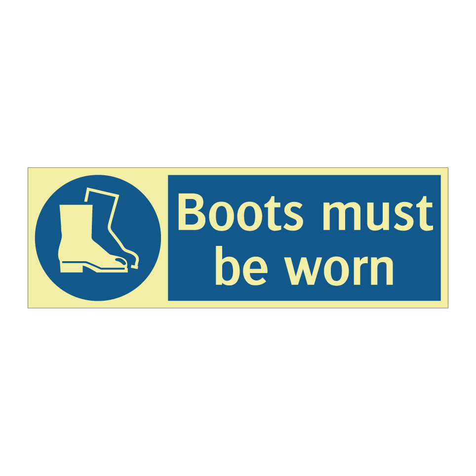 Boots must be worn