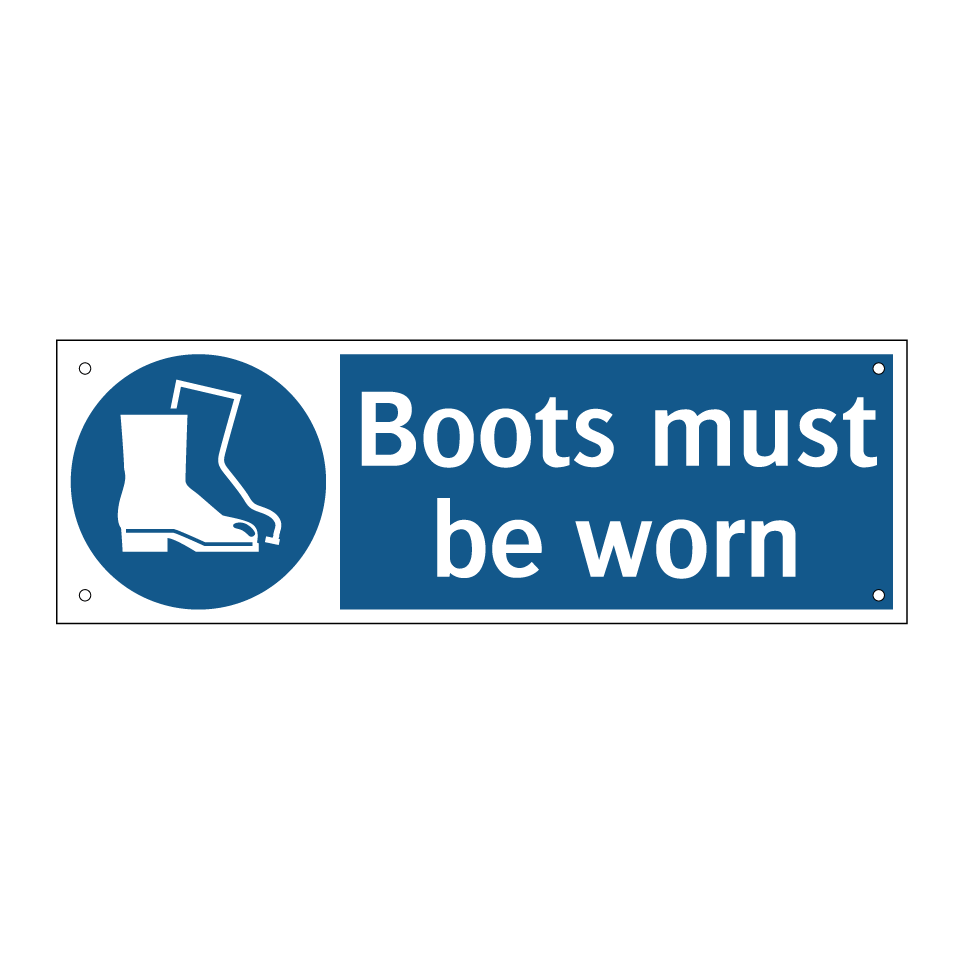 Boots must be worn