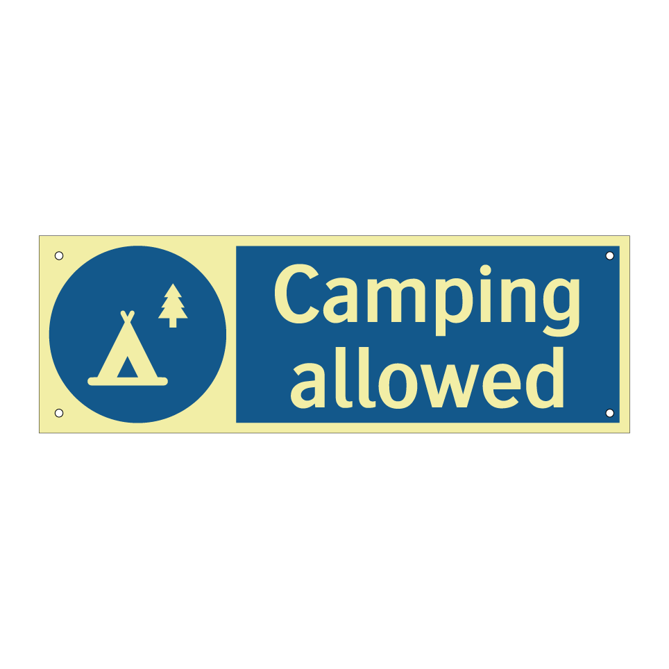 Camping allowed