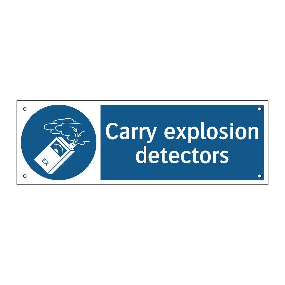 Carry explosion detectors